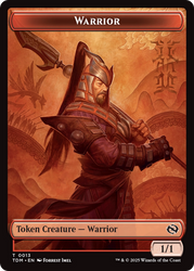 Elemental (0017) // Warrior Double-Sided Token [Tarkir: Dragonstorm Commander Tokens]