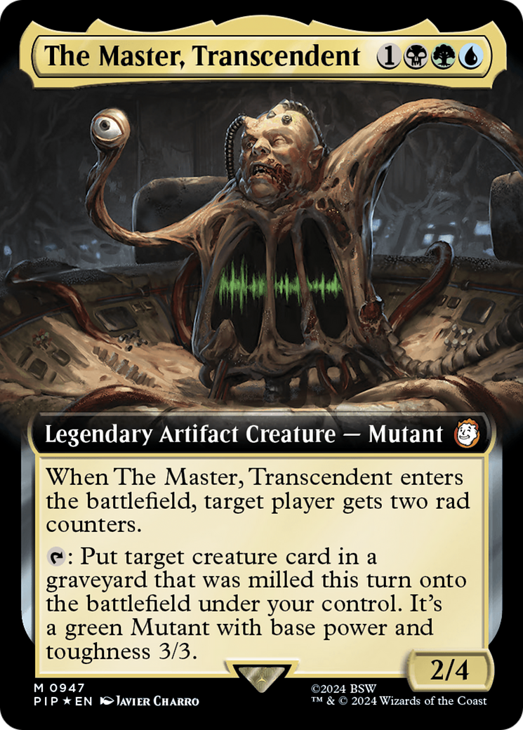 The Master, Transcendent (Extended Art) (Surge Foil) [Fallout] 