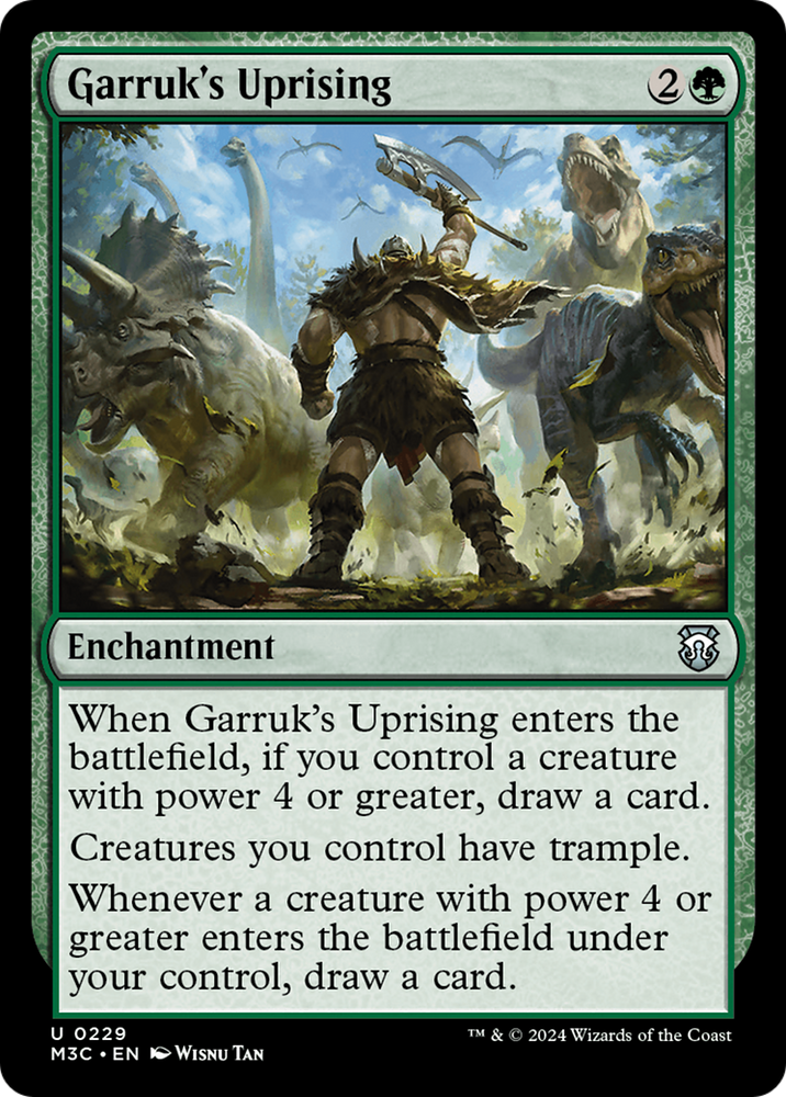 Garruk's Uprising (Ripple Foil) [Modern Horizons 3 Commander] 