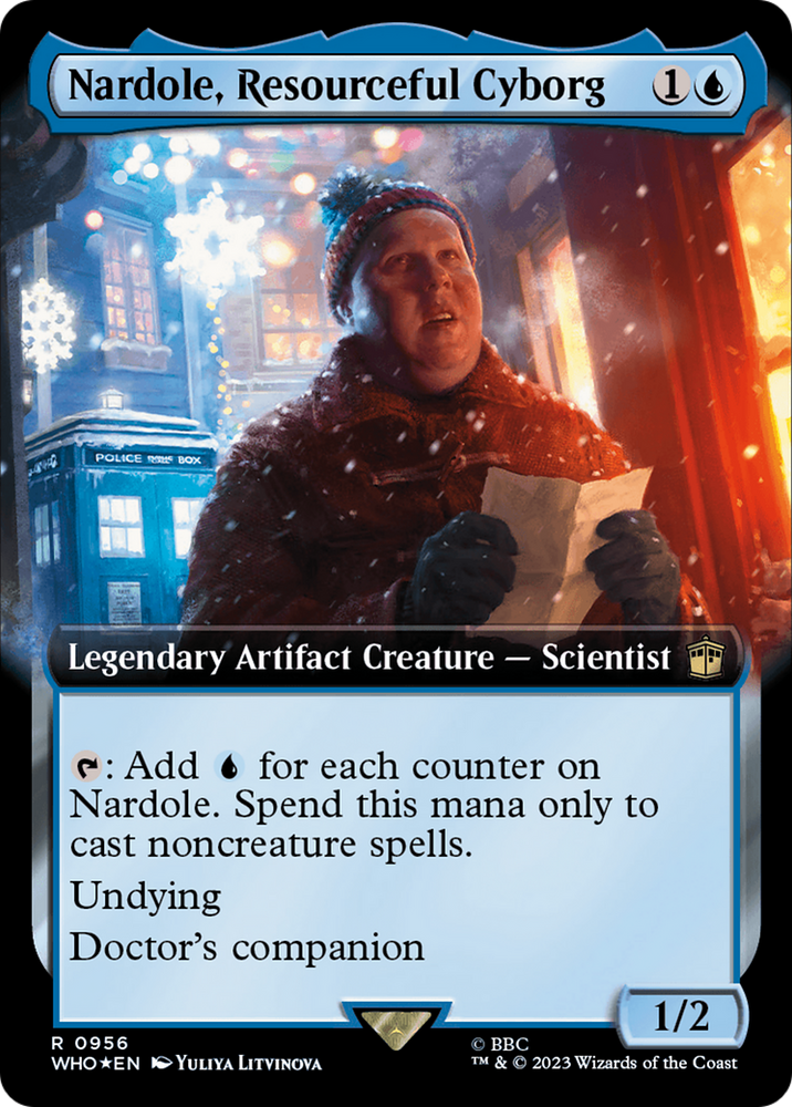 Nardole, Resourceful Cyborg (Extended Art) (Surge Foil) [Doctor Who] 