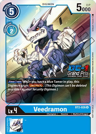 Veedramon [BT2-026] (DC-1 Grand Prix) [Release Special Booster Promos] 