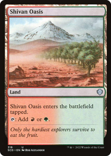Shivan Oasis [Starter Commander Decks] 