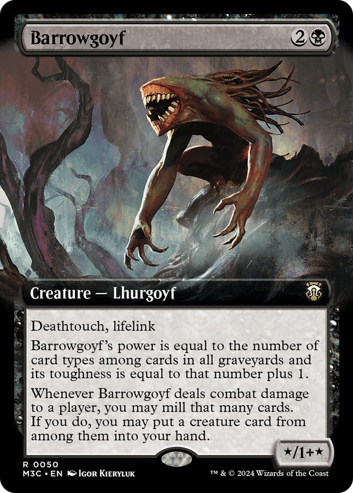 Barrowgoyf (Extended Art) [Modern Horizons 3 Commander] 