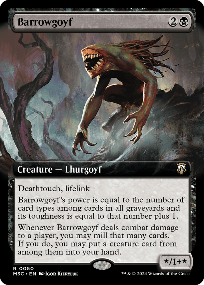 Barrowgoyf (Extended Art) (Ripple Foil) [Modern Horizons 3 Commander]