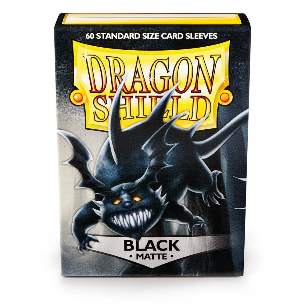 Dragon Shield: Standard 60ct Sleeves - Black (Matte) 