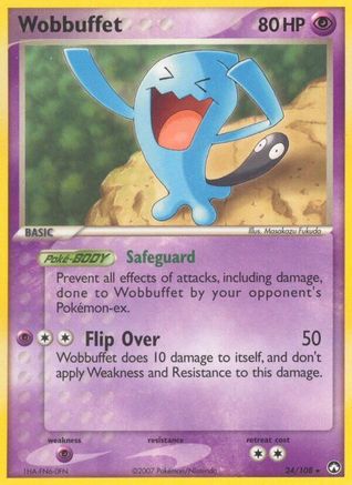 Wobbuffet (24/108) (Stamped) [EX: Power Keepers] 