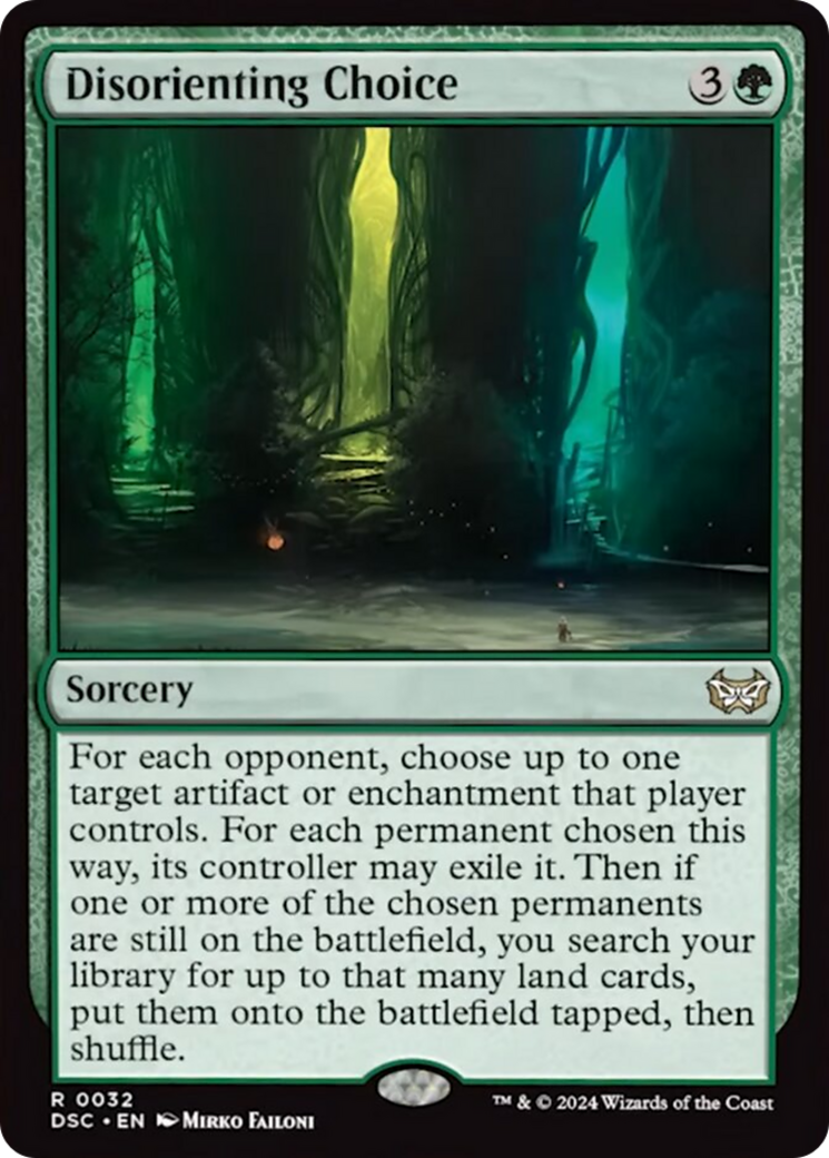 Disorienting Choice [Duskmourn: House of Horror Commander] 