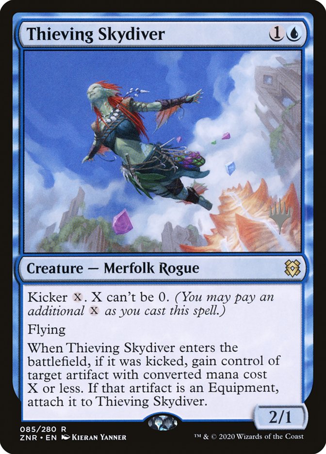 Thieving Skydiver (Promo Pack) [Zendikar Rising Promos] 