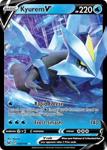 Kyurem V (048/196) (Jumbo Card) [Sword &amp; Shield: Lost Origin] 