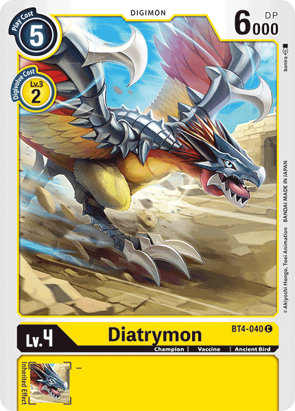 Diatrymon [BT4-040] [Great Legend] 