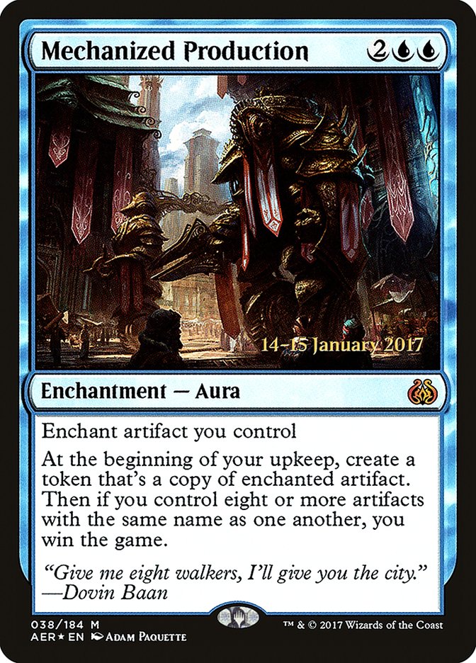 Mechanized Production [Aether Revolt Prerelease Promos] 