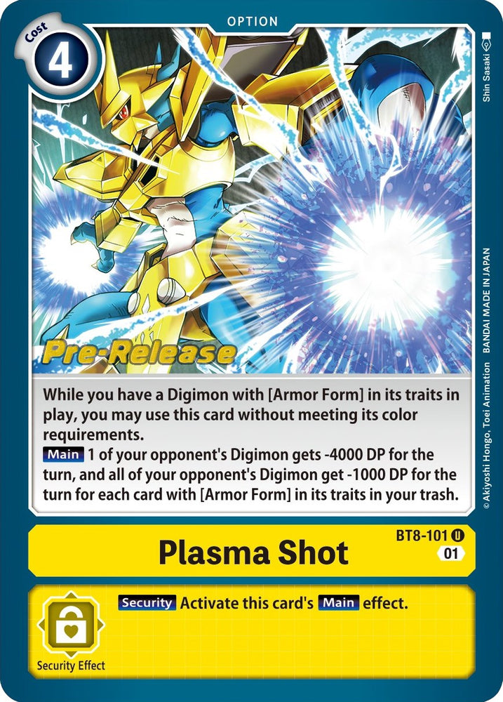 Plasma Shot [BT8-101] [New Awakening Pre-Release Cards] 