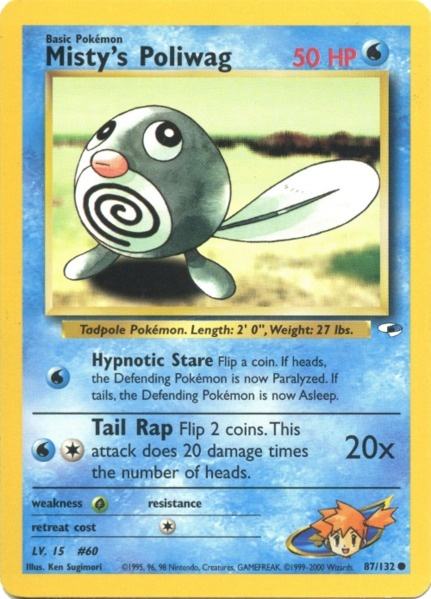 Misty's Poliwag (87/132) [Gym Heroes Unlimited] 