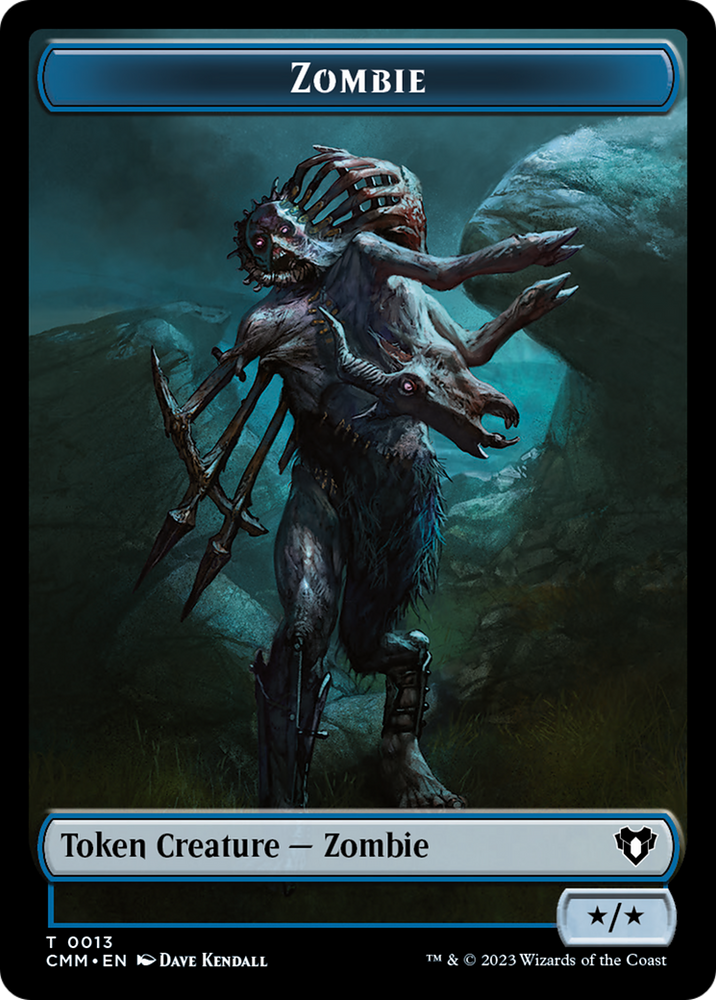 Zombie Token (13) [Commander Masters Tokens] 