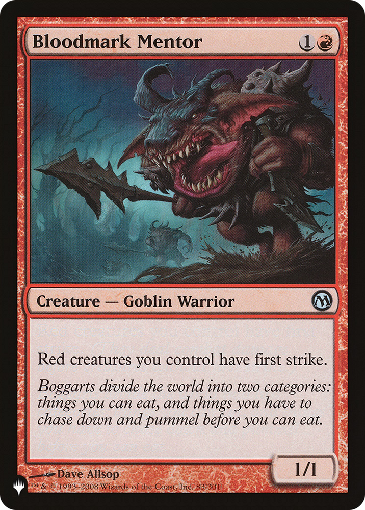 Bloodmark Mentor [The List Reprints] 