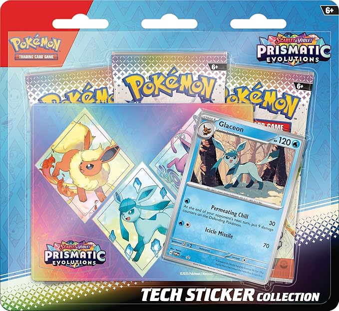 Preorden | Prismatic Evolutions Tech Sticker Collection Glaceon