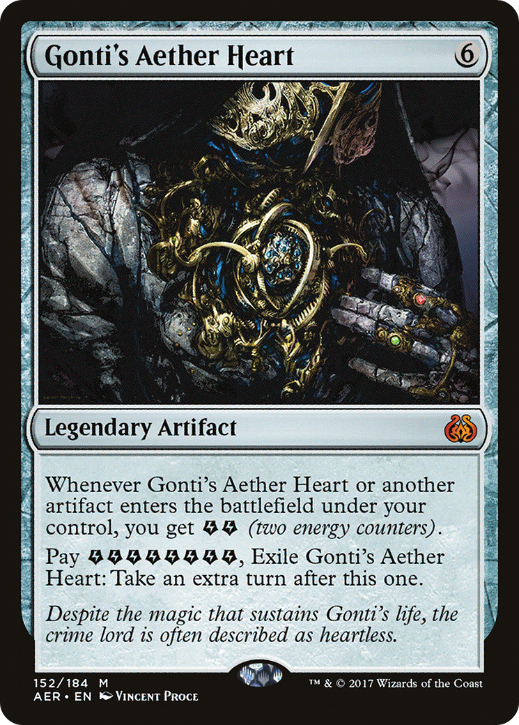 Gonti's Aether Heart (Ripple Foil) [Modern Horizons 3 Commander] 