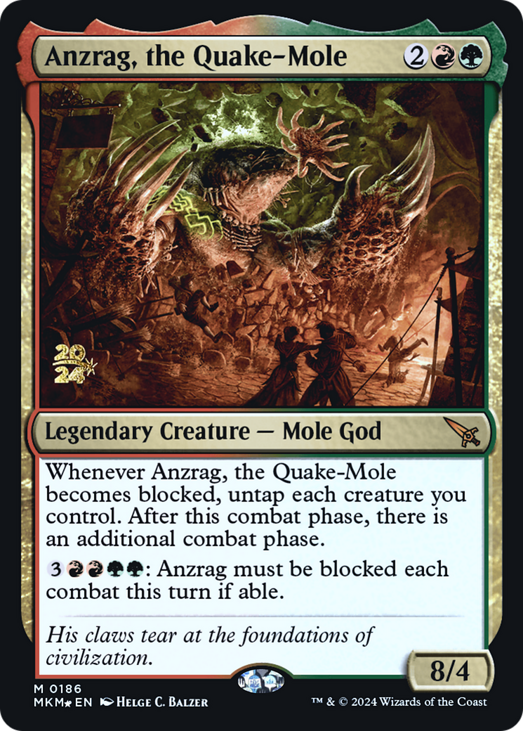 Anzrag, the Quake-Mole [Murders at Karlov Manor Prerelease Promos] 