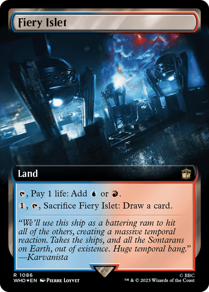 Fiery Islet (Extended Art) (Surge Foil) [Doctor Who] 