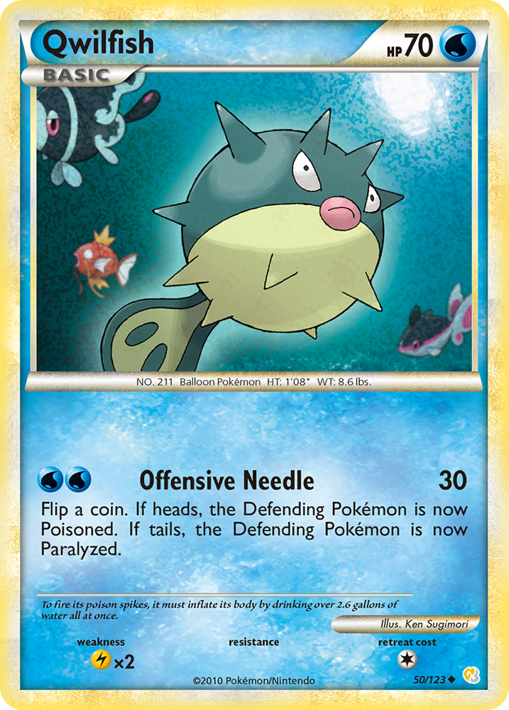 Qwilfish (50/123) [HeartGold &amp; SoulSilver: Base Set] 