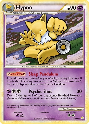 Hypno (23/123) [HeartGold &amp; SoulSilver: Base Set] 