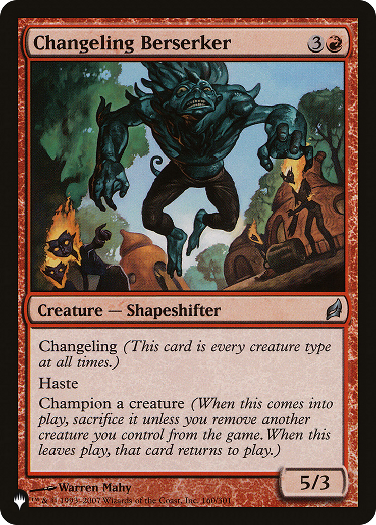 Changeling Berserker [The List Reprints] 