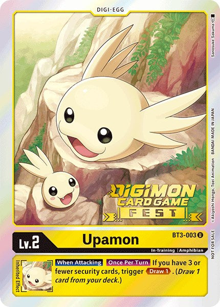 Upamon [BT3-003] (Digimon Card Game Fest 2022) [Release Special Booster Promos] 