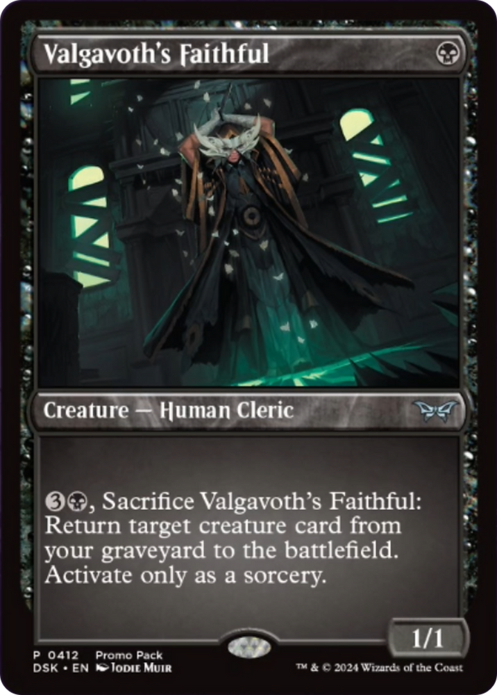 Valgavoth's Faithful [Duskmourn: House of Horror Promos] 