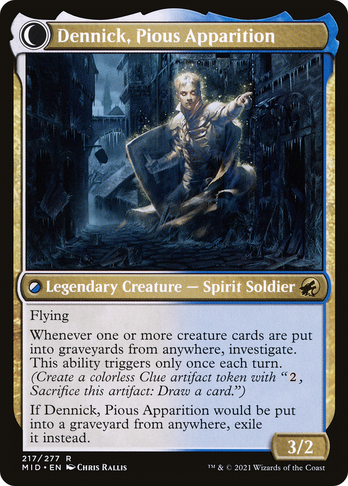 Dennick, Pious Apprentice // Dennick, Pious Apparition [Secret Lair: From Cute to Brute] 