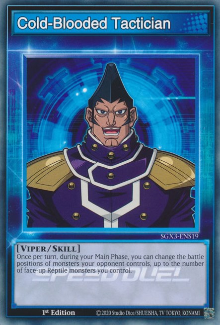 Cold-Blooded Tactician [SGX3-ENS19] Common 