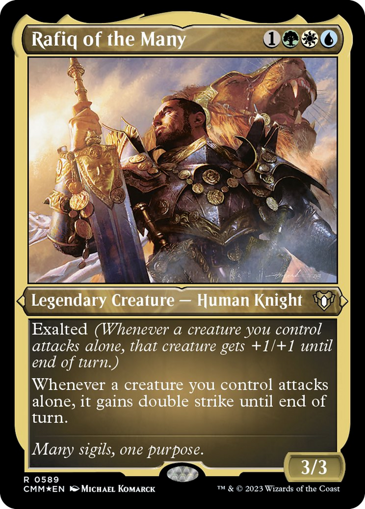 Rafiq of the Many (Foil Etched) [Commander Masters] 