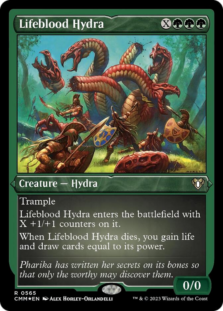 Lifeblood Hydra (Foil Etched) [Commander Masters] 