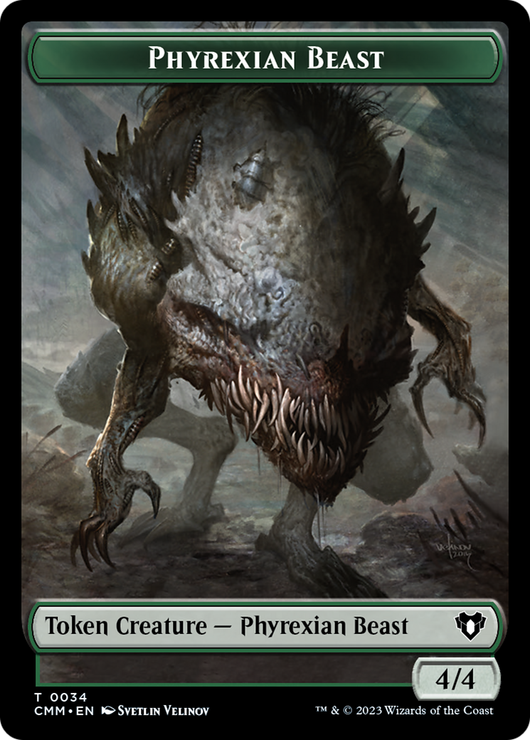 Phyrexian Beast Token [Commander Masters Tokens] 