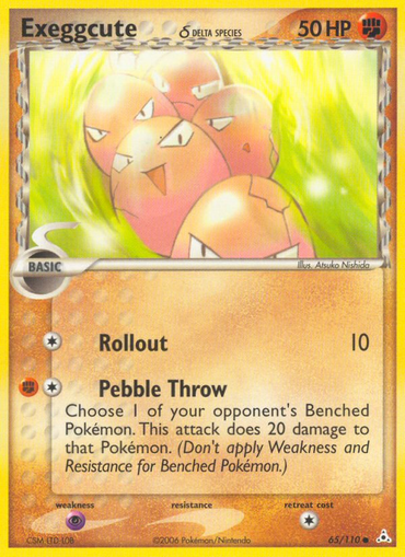 Exeggcute (65/110) (Delta Species) [EX: Holon Phantoms] 