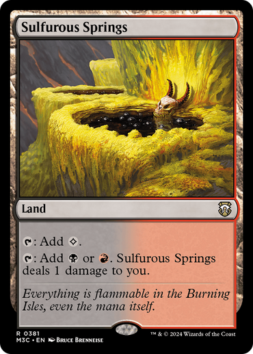 Sulfurous Springs (Ripple Foil) [Modern Horizons 3 Commander] 