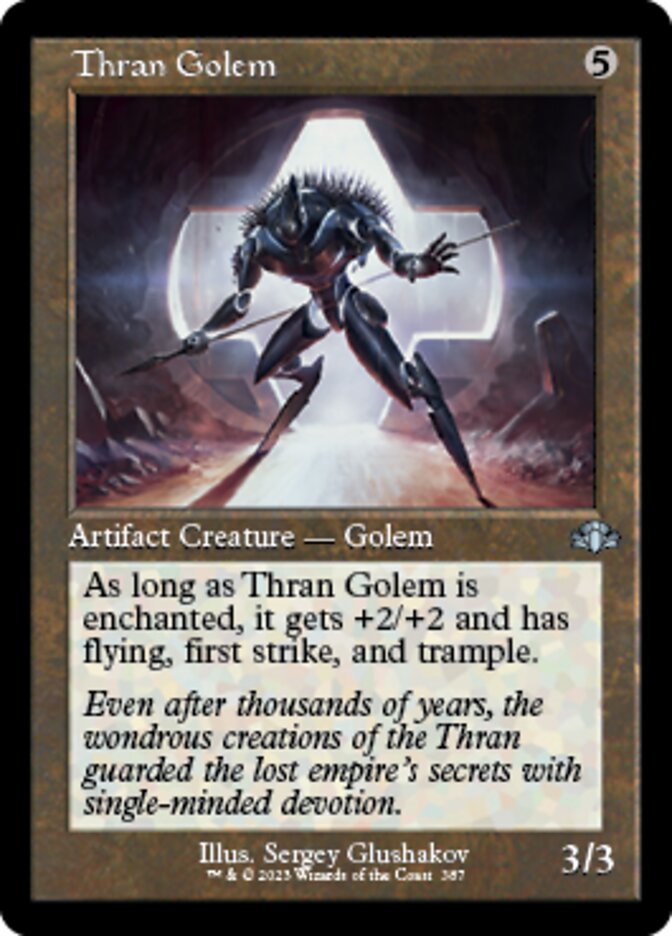 Thran Golem (Retro) [Dominaria Remastered] 