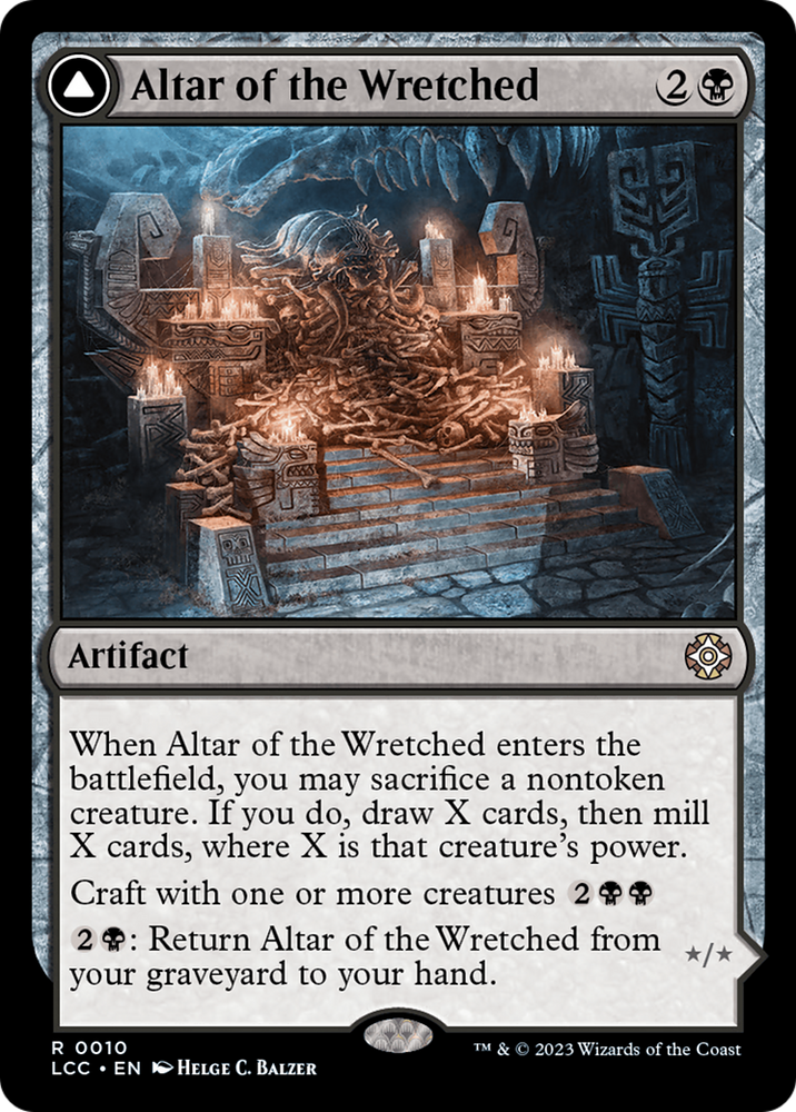 Altar of the Wretched // Wretched Bonemass [The Lost Caverns of Ixalan Commander] 