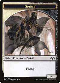 Spirit // Golem Double-Sided Token [Modern Horizons Tokens] 