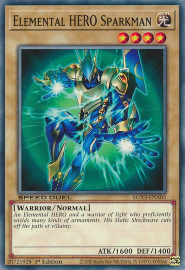 Elemental HERO Sparkman [SGX3-ENA05] Common 
