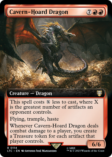 Cavern-Hoard Dragon (Extended Art) [The Lord of the Rings: Tales of Middle-Earth Commander] 