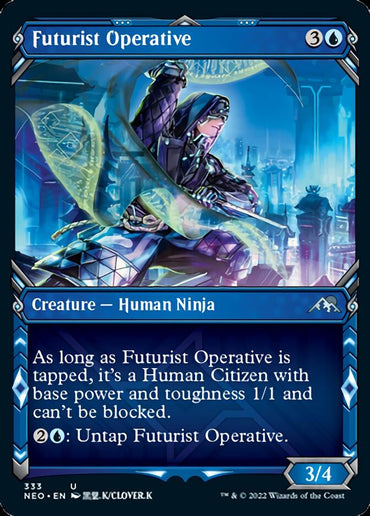 Futurist Operative (Showcase Ninja) [Kamigawa: Neon Dynasty] 