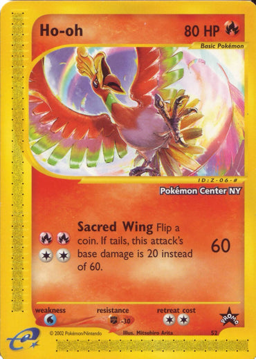 Ho-oh (52) (Pokemon Center NY Promo) [Wizards of the Coast: Black Star Promos] 