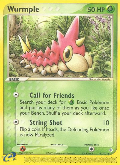 Wurmple (81/97) [EX: Dragon] 