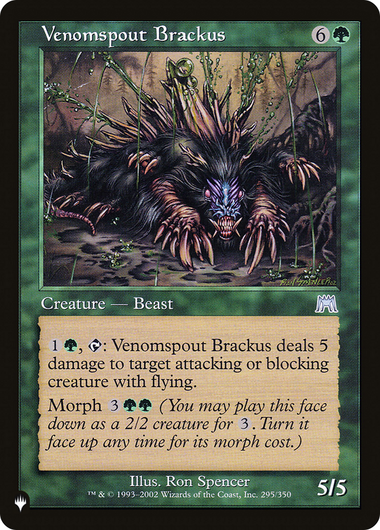 Venomspout Brackus [The List Reprints] 