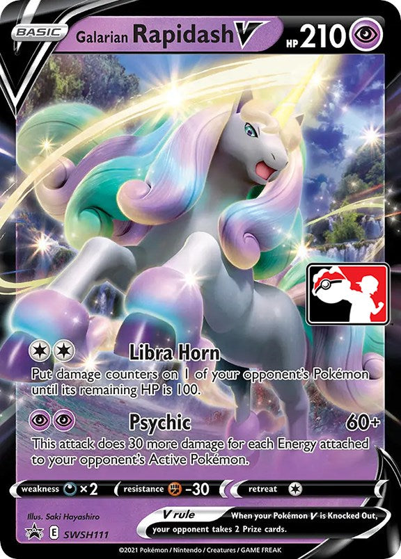 Galarian Rapidash V (SWSH111) [Prize Pack Series One] 