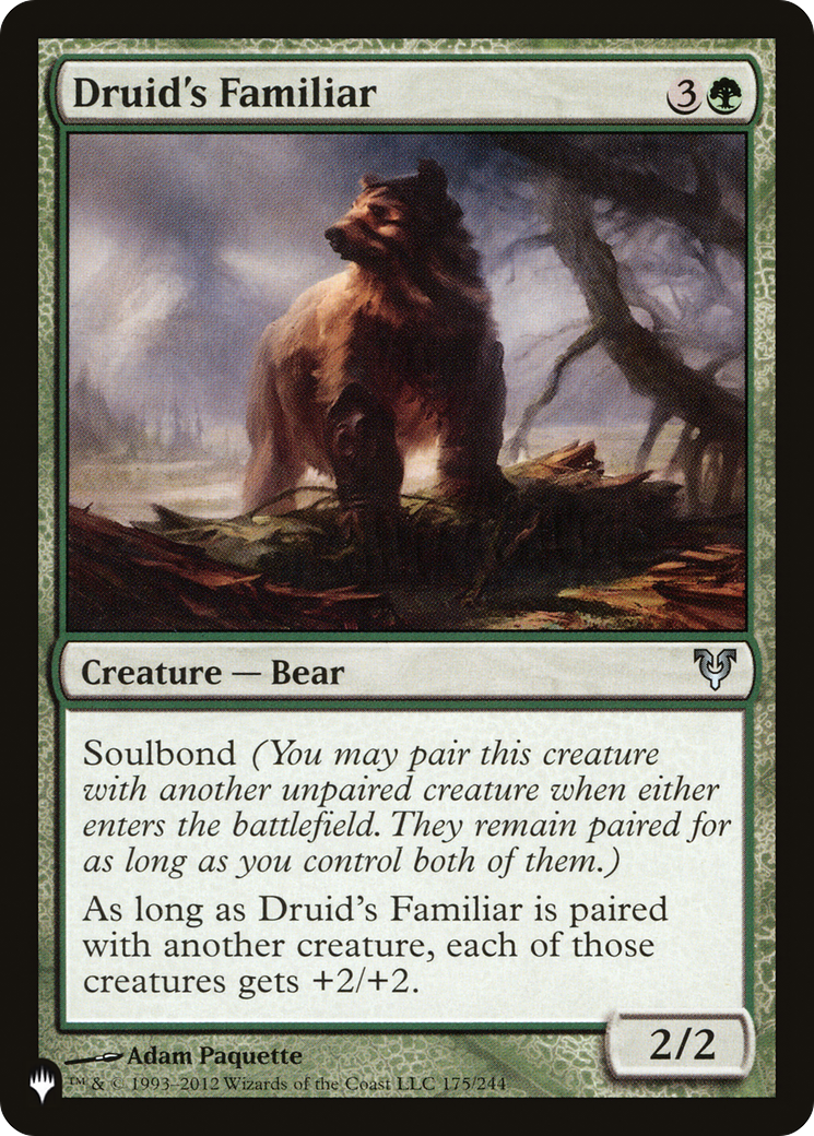 Druid's Familiar [The List Reprints] 