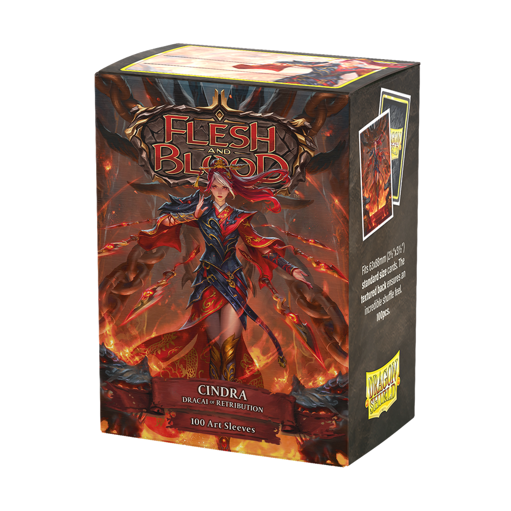 Dragon Shield: Standard 100ct Art Sleeves - Flesh and Blood (Cindra, Dracai of Retribution) 