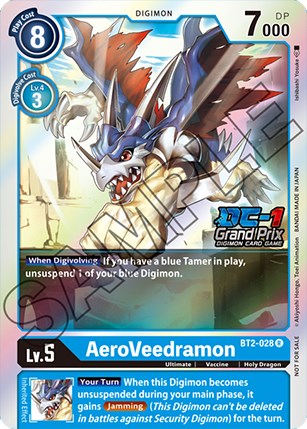 AeroVeedramon [BT2-028] (DC-1 Grand Prix) [Release Special Booster Promos] 