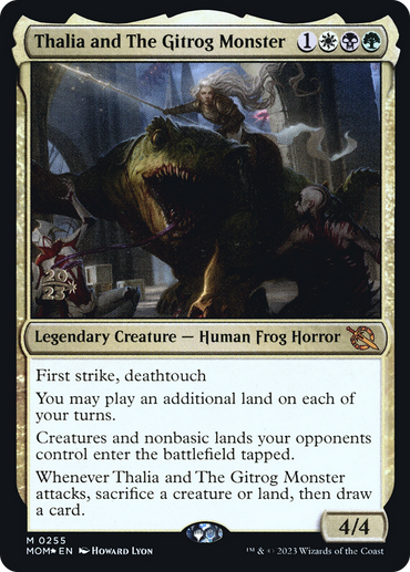 Thalia and The Gitrog Monster [March of the Machine Prerelease Promos]