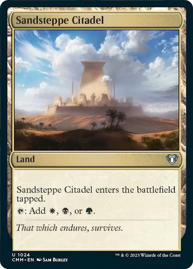 Sandsteppe Citadel [Commander Masters] 